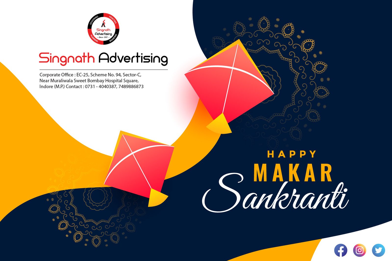 Happy Makar Sakranti - Singnath Advertising